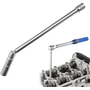 Extended Magnetic Spark Plug Socket, 3/8" Drive 12 Point Spark Plug Wrench for Quick Removal & Installation, Spark Plug Removal Tool for Most Cars, Car Accessories