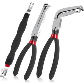 مجموعة 3pcs premium electrical cliers مجموعة - 8 بوصة 60 درجة قاطع الدائرة ، موصلات قابس كهربائي السيارات ، قفل سلك الأسلاك الأسلاك كماشة ، قاطع الدائرة الكهربائية