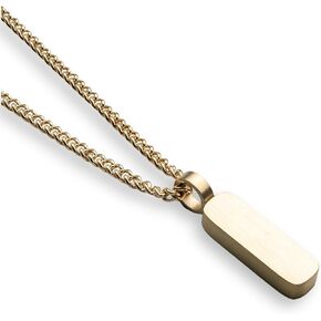 | Totem Pendant Necklace | 20.5" Chain Link with 20MM x 20MM Pendant | Waterproof, Heat & Sweat Resistant | Gifts for Men | Men's Jewelry |