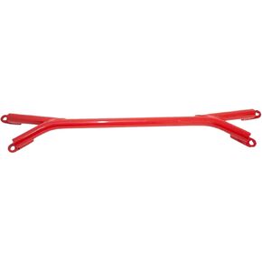 Aluminum Red Front Brace Bar | Aesthetic Design strut brace | Improve Handling | Automotive Exterior Accessories | High Performance front bar | Compatible with Subaru WRX & STI