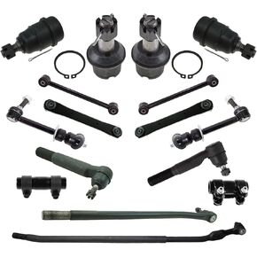 TRQ Front التوجيه والتعليق مجموعة الكرة الذراع الذراع السحب السحب الرابط Sway Bar Rink ROND ROD ROD قضيب ضبط الأكمام مع 2010 DODGE RAM 2500 RAM 3500 2011-2013 RAM 2500 3500