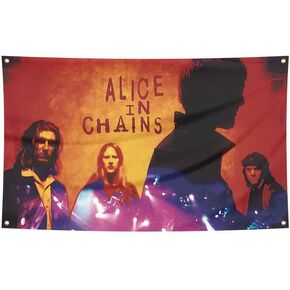 Classic Music Rap Alice Hiphop Chains Fun Music Tapestry Poster Room Gym Man Cave Wall Decorations 3X5ft