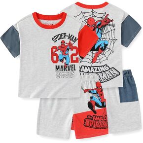 Marvel Spider-Man Boys Short Sleeve T-Shirt and Shorts Set for Big Kids