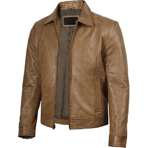 Brown Leather Jacket Men - Black Real Lambskin Mens Leather Jacket