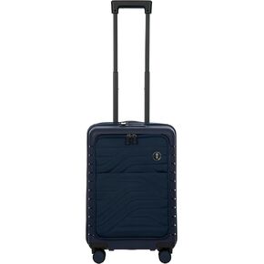 Bric's B|Y Ulisse Spinner Suitcase - 21 Inch Carry-On Luggage - Hard Exterior and TSA-Approved Lock - Oceano
