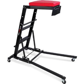 ABN Foldable Topside Automotive Engine Creeper, Heavy Duty Foldable Topside Creeper Engine Adjustable Ladder, Automotive Engine Creeper with Padded Deck, 4 Swivel Caster Wheels