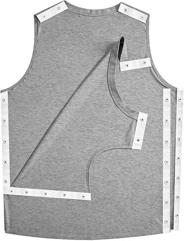 Shoulder & Side Full Snap-Access Tank Tops，Post Surgery Shirts Shoulder Arm Broken Breast Recovery Tank Tops - Unisex Sizing in Kuwait