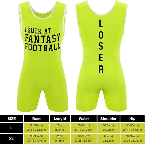 Fantasy Football Loser Singlet I Suck at Fantasy Football Vest Embarrassing Loser Award Funny Award for Men Women in Saudi Arabia