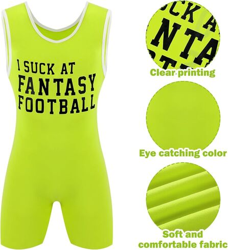 Fantasy Football Loser Singlet I Suck at Fantasy Football Vest Embarrassing Loser Award Funny Award for Men Women in Saudi Arabia