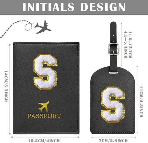 COSHAYSOO Pink Passport Cover Book Holder Travel Luggage Tag Set for Women Teen Girls with Initial Monogram Letter, Cute Airplane Essentials Personalized Cruise Accessories Trip Favor Gifts A in Saudi Arabia