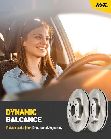 KAC - دوارات فرامل القرص | مجموعة الفرامل لشيفروليه 2004-2007 Malibu ، Pontiac 2006-2007 G6 ، Chevrolet 2008 Malibu 3.5L ، Chevrolet 2008 Malibu 2.2L Prake Brake Rotors ، 55095 in Saudi Arabia