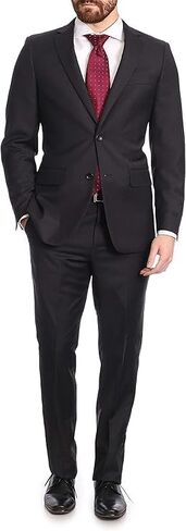 Arthur Black Mazara Classic Fit Two Button 100% Wool Wrinkle Resistant Suit in Kuwait