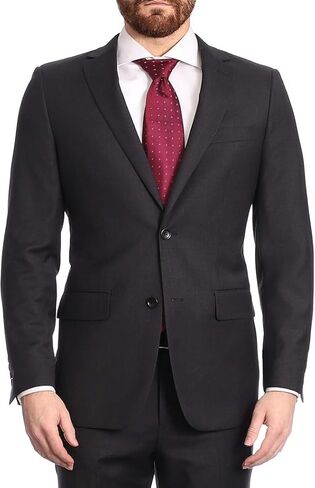 Arthur Black Mazara Classic Fit Two Button 100% Wool Wrinkle Resistant Suit in Kuwait
