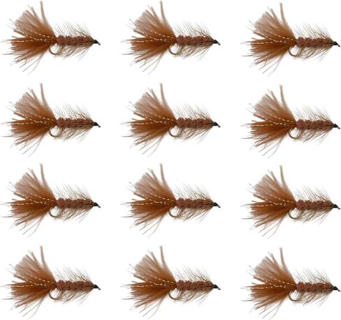 Feeder Creek Woolly Bugger Flies - 12pc Trout & Bass Fly Fishing Lures in Kuwait