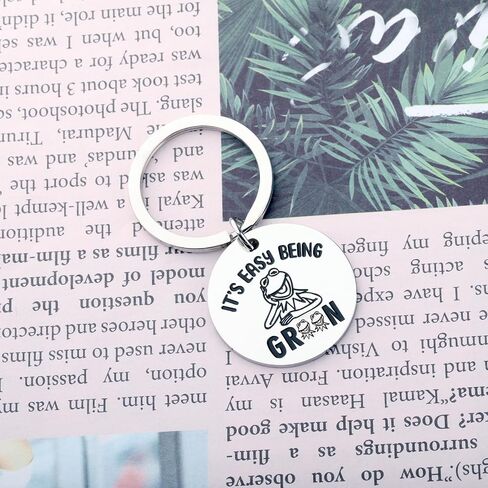 KUIYAI Movie Merchandise Gift Singing Frog Lovers Jewelry WDW Frog Character Lovers Keychain in Saudi Arabia