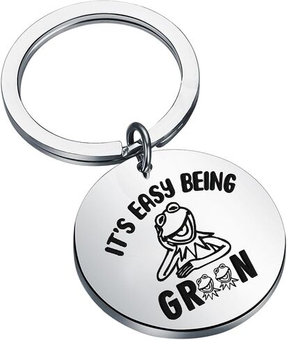 KUIYAI Movie Merchandise Gift Singing Frog Lovers Jewelry WDW Frog Character Lovers Keychain in Saudi Arabia