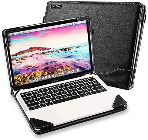 Laptop Case Cover Compatible with Lenovo IdeaPad Flex 5/5i 14 inch 14IIL 14ITL 14ALC 14IWL 14API 14ALC05 Notebook Sleeve PU Leather Stand Hard Protective Skin in Kuwait