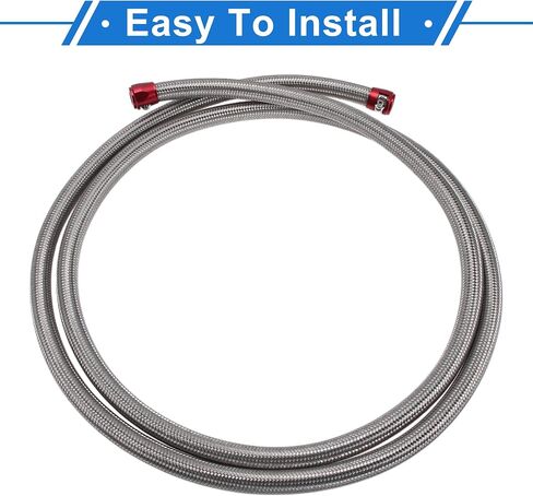 AN-8 Fuel Line Kit 9.02ft Vacuum Hose Automotive Fuel Hose with Clamps 1 Set in Saudi Arabia