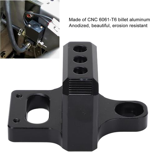 3 Port Boost Controller Mount Holder Bracket Replacement for AEM Boost Controller Solenoid Valve Mount Holder Bracket Kit CNC Billet Aluminum (Black) in Saudi Arabia