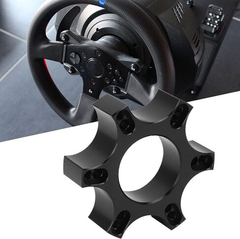 Steering Wheel Adapter Spacer, Steering Wheel Adapter Plate Aluminium Alloy 70mm Spacer for Thrustmaster T300RS with 13 14 Inch Steering Wheel in Saudi Arabia