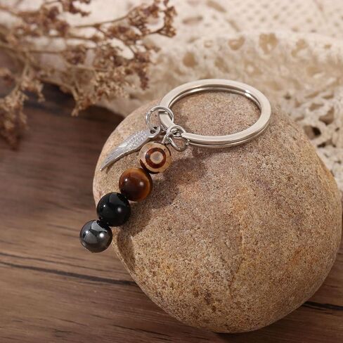 هدايا مفاتيح الحماية الثلاثية ، الشفاء الطبيعي Crystal Evil Eye -eke -keychain هدايا للنساء in Kuwait