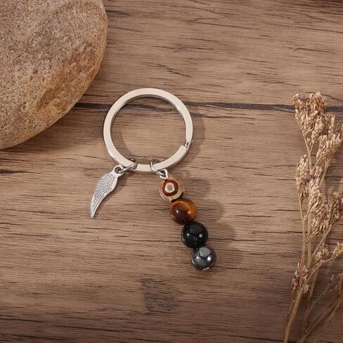 هدايا مفاتيح الحماية الثلاثية ، الشفاء الطبيعي Crystal Evil Eye -eke -keychain هدايا للنساء in Kuwait