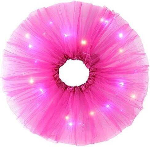 توتو توتو LED للسيدات تضيء الباليه رقصة تول تول تنورات رقص توهج لزي أزياء الحفلات in Kuwait