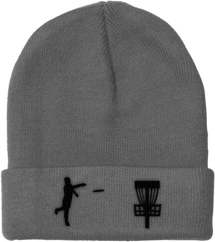 Custom Beanies for Men Disc Golf Sport Embroidery Disc Golf Winter Hats for Women Acrylic Skull Cap 1 Size in Saudi Arabia