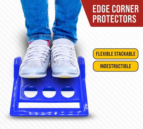 Mytee Products 20 Pack 4" Edge Protectors for Flatbed Trucks with Carrying Case - Ratchet Strap Corner Protectors Fits 2" 3" & 4" Winch Strap - Cargo Load Corner Guards for Tie-Down Accessories in Saudi Arabia