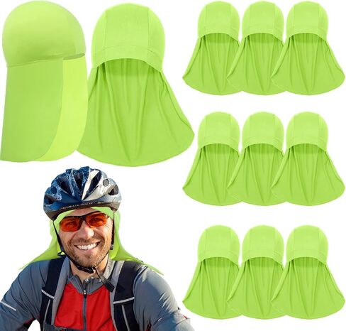 Syhood 9 Pcs Helmet Liner with Neck Mask UV Protection Cooling Hard Hat Liner Bulk Skull Cap Shield for Men Women Outdoor in Saudi Arabia