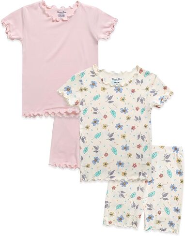 Vaenait Toddler Girls Boys Kids Girls Boys Animal Flower Patern Sleepwear Pajamas Summer Viscose Pjs in Kuwait