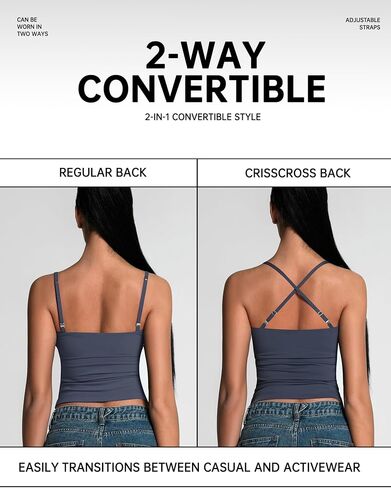 Women's Scoop Neck Tank Top Adjustable Spaghetti Strap Camisole Sleeveless Going Out y2k Tops Slim Fit Cami Tank in Saudi Arabia