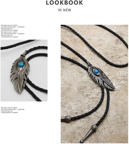 Bolo Tie for Men Western BoloTie Western Cowboy Bolo Tie Fashion Necklace American Necklace for Men Cowboy necktie in Saudi Arabia