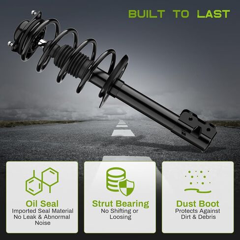 AUTOSAVER88 Front Complete Struts Shocks and Coil Spring Assembly Compatible with 2007-2012 Dodge Caliber, 2007-2016 Compass, 2007-2016 Patriot in Saudi Arabia