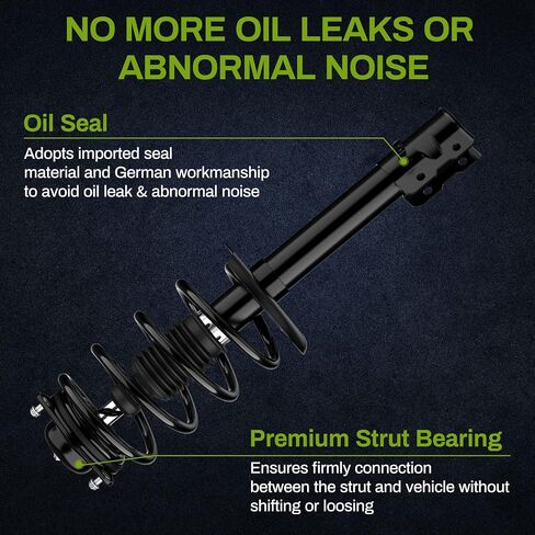 AUTOSAVER88 Front Complete Struts Shocks and Coil Spring Assembly Compatible with 2007-2012 Dodge Caliber, 2007-2016 Compass, 2007-2016 Patriot in Saudi Arabia