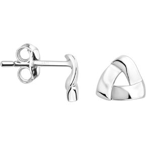 SOFIA MILANI - Solid 925 Sterling Silver Earrings for Women - Triangle Stud Earrings - 20532
