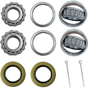 1-1/4 '' 3/4 '' Axles Trailer Wheel Hub LM11949 مجموعة محامل ، LM11949/10 LM67048/10 ، 03813TC SEAL OD 59.15MM ، غطاء الغبار ودبوس كوتر ، 2 مجموعات