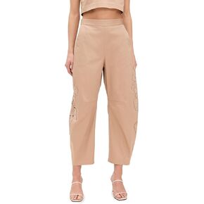 AMUR Women's Blissett Laser Cut Floral Pants