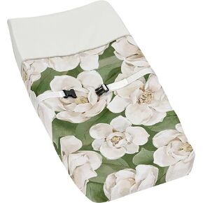 Sweet Jojo Designs Yellow, Green and White Sunflower Boho Floral Girl Baby Nursery Changing Pad Cover - Farmhouse Watercolor Flower in Kuwait