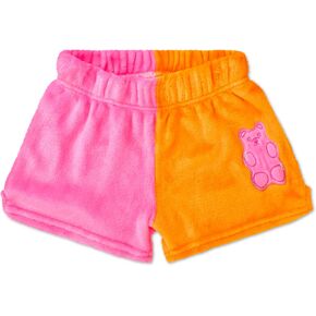 IScream Big Girls Soil Soft Prosidered Plush Fleece Shorts - Bold Color Block Collection