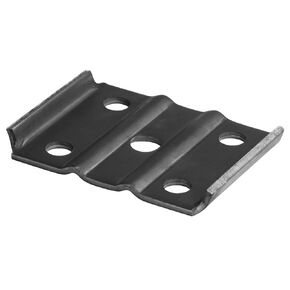 4 PCS Ribbed U-Bolt Plate for 1-3/4" or 2" Springs- 3" Diameter, Round Trailer Axle - 2" Wide Spring - 9/16" Bolts