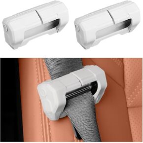 2PCS Car Seat Belt Buckle Covers, Anti-Scratch Silicone Seatbelt Clip Protective Cover for Car Safety, Universal Seat Belt Buckle Protector for Most Vehicles, Car Accessories (Black)