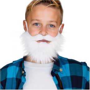 Honcloud Realistic Fake Beard with Adjustable Band, Well - Suited for complementing Halloween Party Outfits.