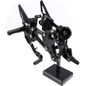 CNC CF450SR Motorcycle Adjustable Rearsets Foot Pegs Rear Set Footpeg Brake Shift Pedal Compatible with CFMOTO CF MOTO 450SR CF450SR 450 SR Black