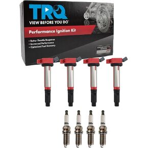 TRQ Ignition Kit Red متوافق مع 2013-2018 لكزس ES300H 2015-2021 NX300H Toyota Avalon 2010-2017 Camry 2009-2019 Highlander 2009-2018 RAV4 2011-2012 SIENNA 2009-2015 VENZA