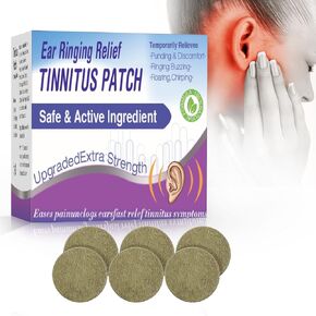 Ear Tinnitus Relief Patches, Tinnitus Relief for Ringing Ears, Fast Improve Ear Discomfort Reduce Ear Noise & Improve Hearing Loss, 50pcs