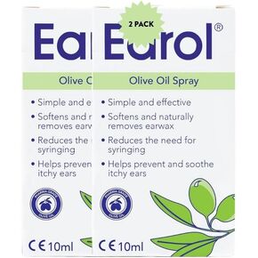 Olive Oil Natural Ear Wax Softener Spray – Gently Softens and Removes Ear Wax, Reduces Need for Syringing, Promotes Ear Hygiene