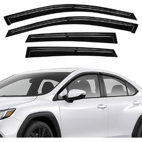 in-Channel Side Rain Guards Compatible with Dodge RAM 2500 3500 2019-2024 Crew Cab, Side Window Visor Deflector for Dodge Ram Accessories