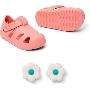 Ten Little Splash Sandals for Baby, Toddler & Kids, Adjustable, Closed Toe Water Sandals for Boys and Girls - Lightweight, Quick Drying Kids Water Shoes, and Flexible EVA with Traction - Pink Lemonade