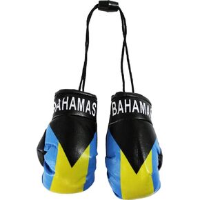Bahamas Mini Boxing Gloves Country Pride Flag CAR Truck AUTO